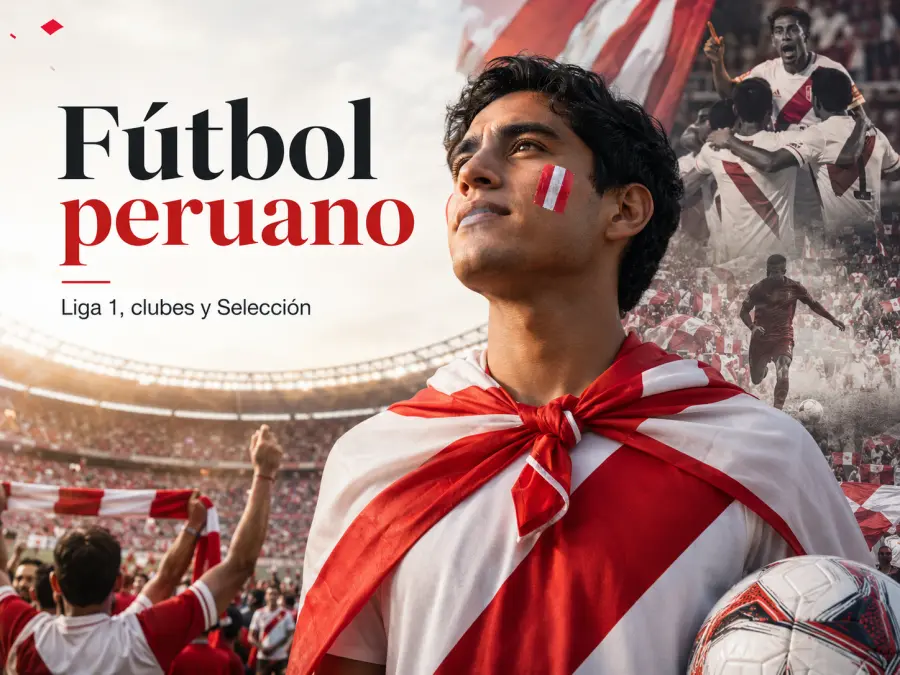 Estadio y aficionados siguiendo un partido de fútbol peruano en Perú