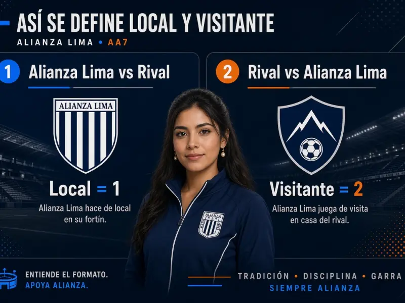Diagrama 1X2 con Alianza Lima como local y visitante para explicar las selecciones 1 X y 2