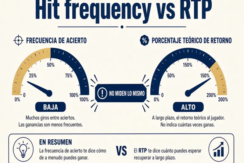 Dos indicadores distintos: frecuencia de acierto y retorno teórico