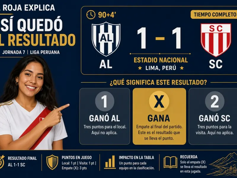 Marcador 1-1 al final de 90 minutos con la selección X marcada como ganadora del mercado 1X2