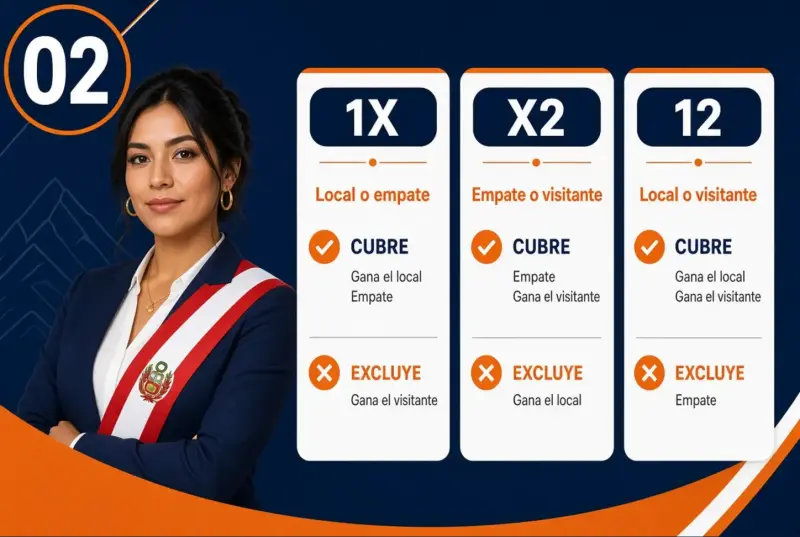 Comparación de 1X X2 y 12 en doble oportunidad para Liga 1