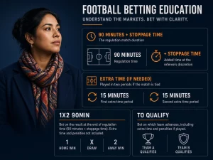 Mujer peruana explicando prórroga cuenta apuestas en vivo fútbol